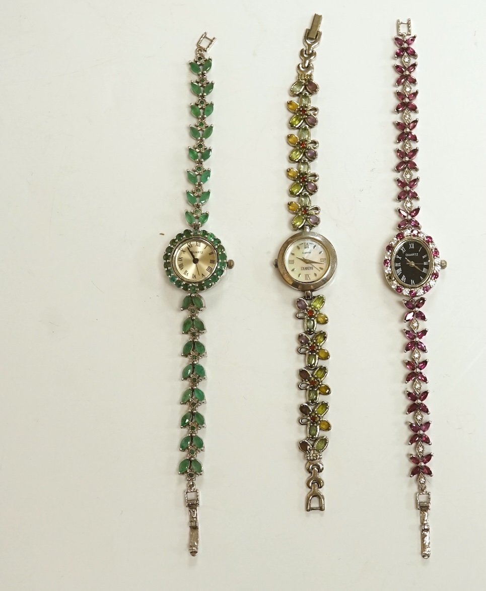 A large quantity of assorted mainly costume jewellery and wrist watches, etc, Condition - fair to good